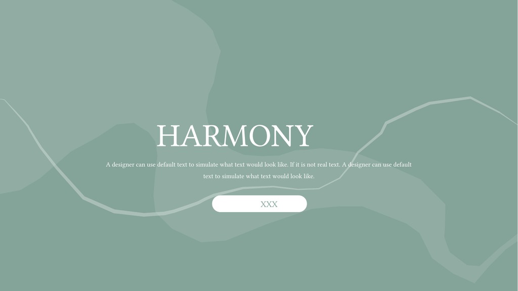 薄荷绿Harmony商务PPT模板