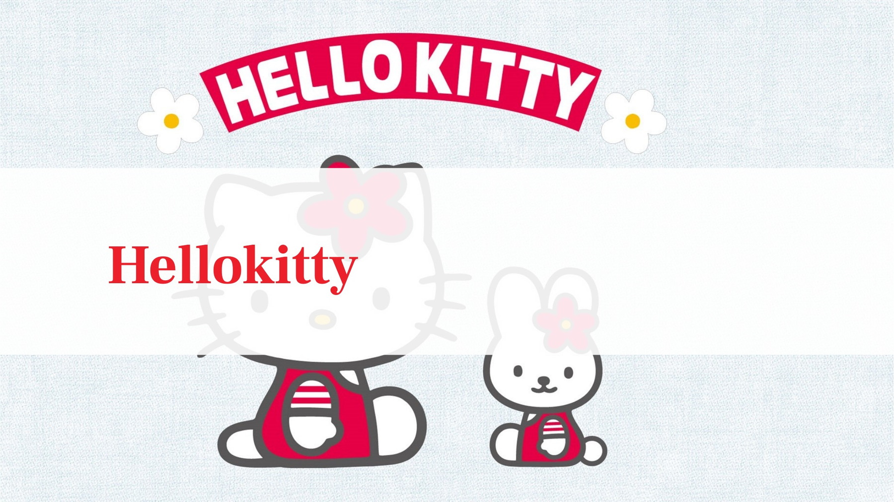 浅色Hellokitty主题展示模板